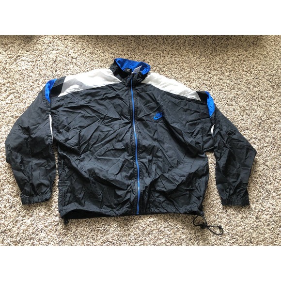 Vintage Nike Track Windbreaker Large Jacket VTG - Picture 1 of 10